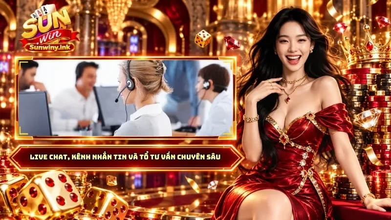Live chat, kênh nhắn tin và tổ tư vấn chuyên sâu