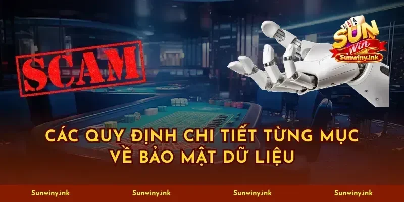 Các quy định chi tiết từng mục về bảo mật dữ liệu