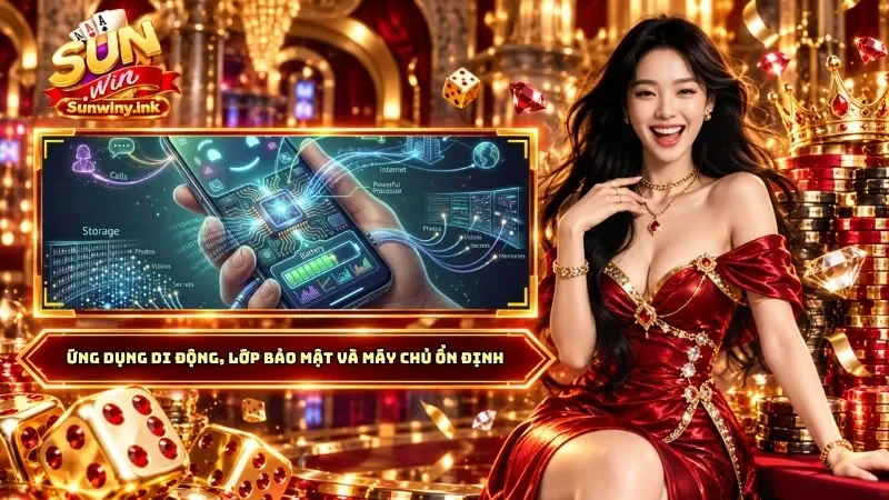 Ứng dụng di động, lớp bảo mật và máy chủ ổn định